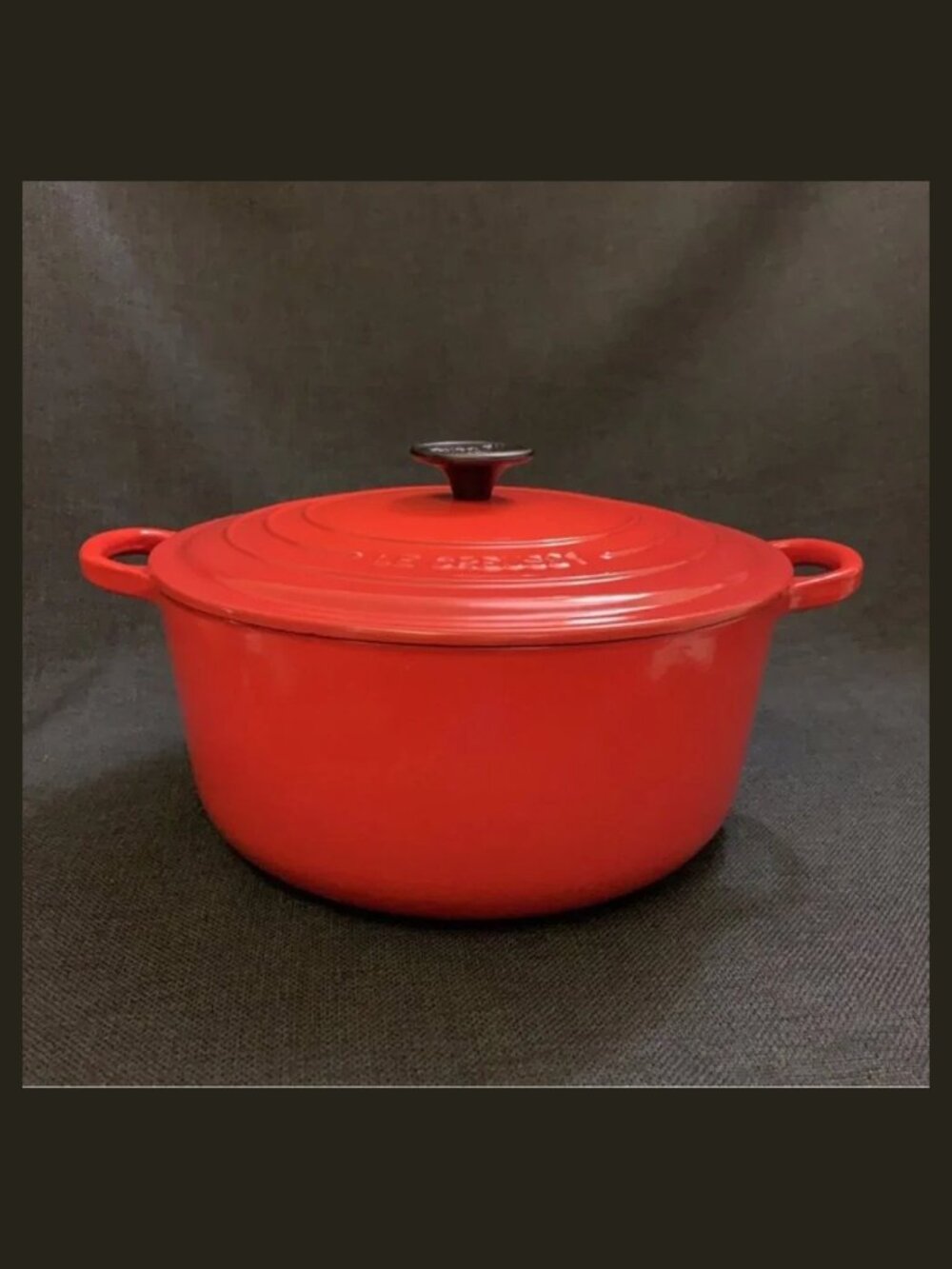 LE CREUSET 3.5 - 4 Quart Traditional Round Dutch Oven - CERISE RED - NWT - Picture 2 of 9